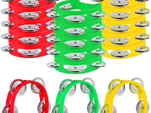 MIAHART Lot de 30 Tambourins à Main