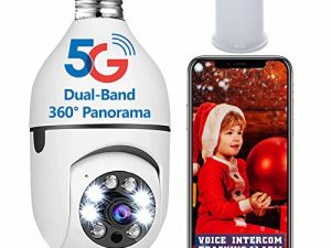 Caméra de sécurité ampoule 3MP 5G et