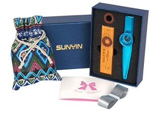 SUNYIN Kazoo en bois et métal