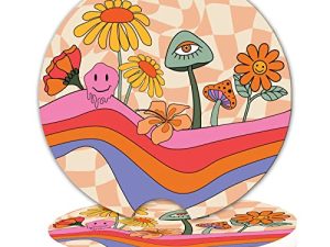 Sous-verres de voiture en céramique Boho