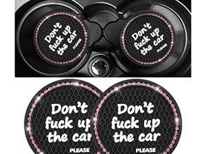 Lot de 2 sous-verres de voiture Bling