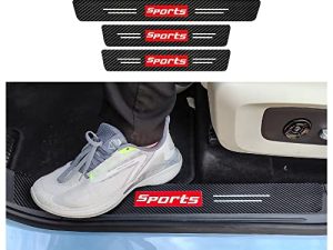 4PCS Protecteur de seuil de porte de