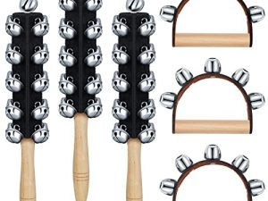 6 Pièces Clochettes à Main de Noël