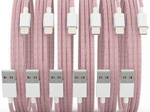 [Certifié Apple MFi] Lot de 6[3/3/6/6/6/10FT] Chargeur
