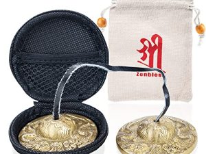 ZenBless Lot de 2 cymbales Tingsha en