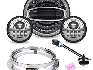 Z-OFFROAD Phare LED 7 pouces avec Halo
