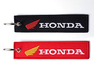 Lot de 2 porte-clés avec étiquette brodée