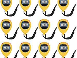 Lot de 12 chronomètres de sport électroniques