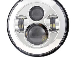 Phare LED chromé 7 pouces approuvé par