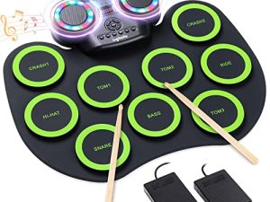 Kit de batterie électronique 9 pads Roll-up
