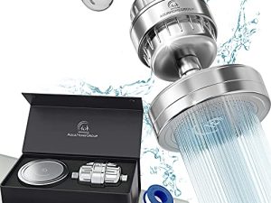 AquaHomeGroup Ensemble de pommeau de douche filtré