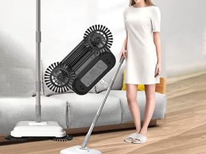Tout-en-un Main Pousser Balayeuse Sol Doux Balayage