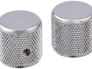 Boutons Fender Telecaster/Precision Bass - Chrome moleté