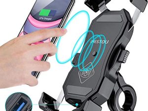 iMESTOU Étanche Moto Sans Fil 15W Qi/