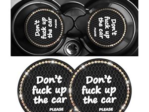 Lot de 2 sous-verres de voiture Bling