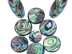 9pcs Sax Abalone Shell Key Buttons Saxophone