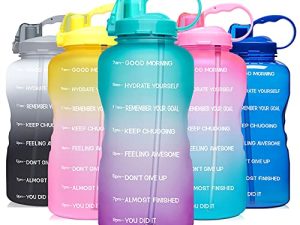 Venture Pal Grande bouteille d'eau motivante sans