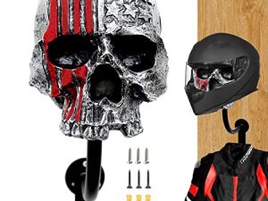 Porte-casque tête de mort support de casque