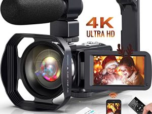 Caméscope Caméra Vidéo 4K Ultra HD 48MP