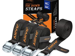 AIEVE Lot de 4 sangles d'arrimage rétractables