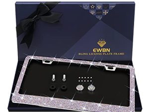 Cadre de plaque d'immatriculation en strass Bling