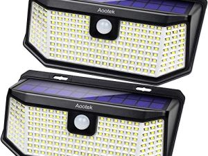 Lampes solaires d'extérieur 182 Leds 2500Lm Lampes