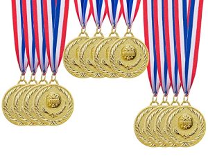 IHPUKIDI Lot de 12 médailles d'or Médailles