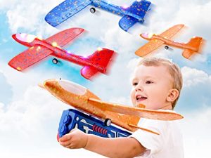 BELLOCHIDDO Lot de 3 jouets lanceur d'avion