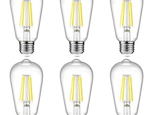 Ascher Lot de 6 ampoules LED Edison