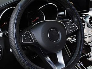 Housse de volant de voiture en cuir