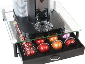 DecoBros Cristal Verre Trempé Nespresso Vertuoline Tiroir