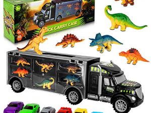 Aokesi Car Toys Transport Carrier Truck Dinosaur