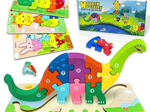 Puzzles en bois pour tout-petits jouets Montessori