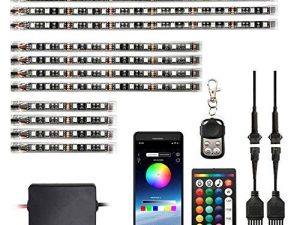 HYBKLER Kit d'éclairage LED de moto 12
