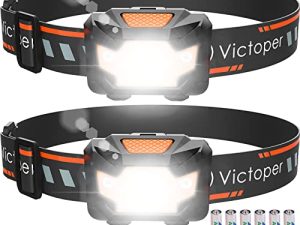 Victoper Lot de 2 lampes frontales LED