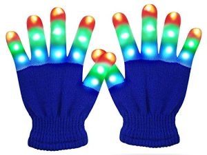 Viposoon Enfants LED Finger Light Gants Cool