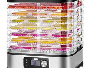 VIVOHOME Déshydrateur électrique 400 W 8 plateaux