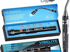 VIBELITE Lampe de poche magnétique extensible avec