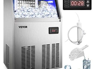 Machine à glaçons commerciale VEVOR 110V 80-90LBS/24H