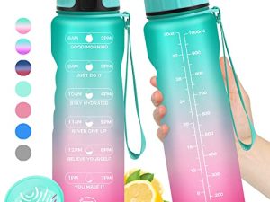 Bouteille d'eau motivante de 32 oz avec