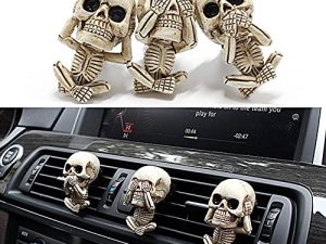 Clips de désodorisant de voiture de crâne