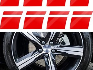 Lot de 8 autocollants réfléchissants pour jantes