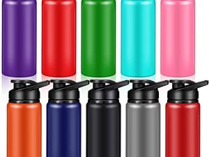 10 Pièces Bouteilles d'Eau Réutilisables en Aluminium