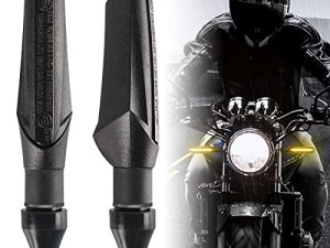 Evermotor 2 Pièces Universel Mini LED Clignotants