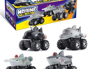 DINOBROS Shark Toys Pull Back Cars pour