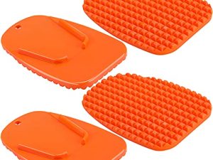 4 pièces orange béquille de moto plaque