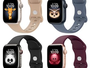 BRG Lot de 4 bracelets pour Apple
