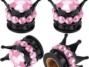 4 Pièces Bouchons de Valve Bling Bling