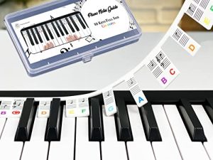 Étiquettes de notes de clavier de piano