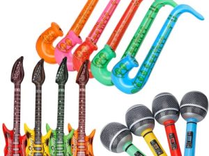 Jumbo 12PCS Gonflable Guitare Saxophone Microphone Ballons